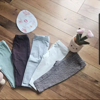 🌺 Lot 5 leggings 9mois 🌺 